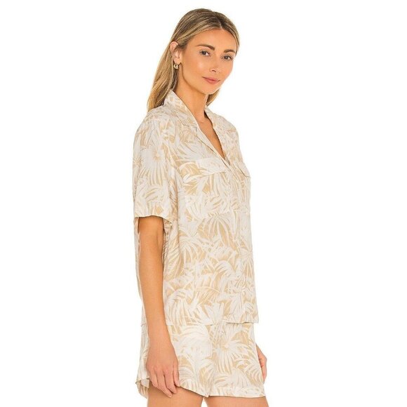 Anine Bing Austin Top in Yellow Small Womens Blouse Button Down - Picture 4 of 16